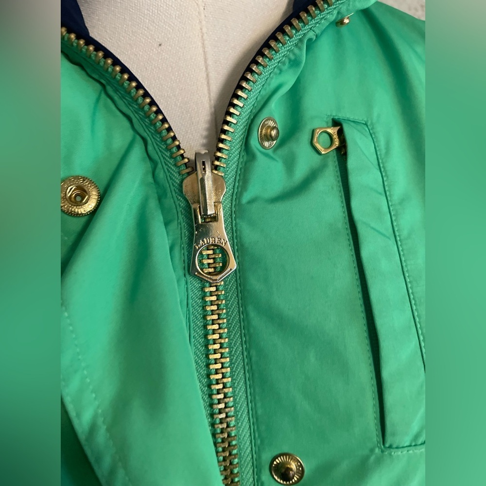 Ralph Lauren Reversible Green and Navy Women's Vest - Picture 6 of 14
